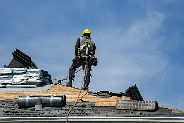Professional Roof Replacement technician working in Ellston, IA